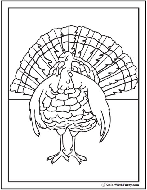 30+ Turkey Coloring Pages: Digital Interactive Thanksgiving Printables