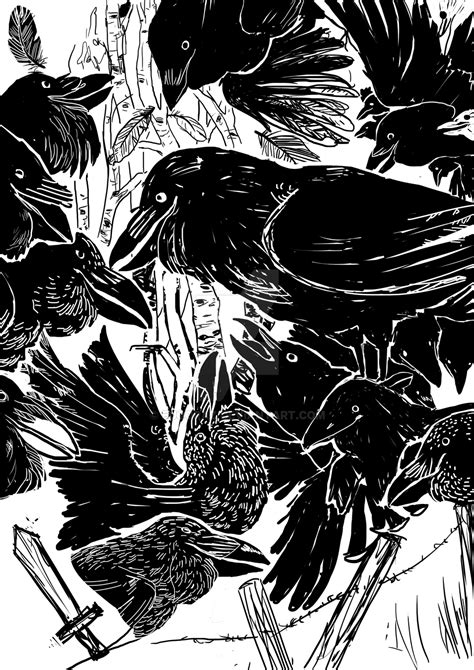 murder of crows by Euqoraz on DeviantArt