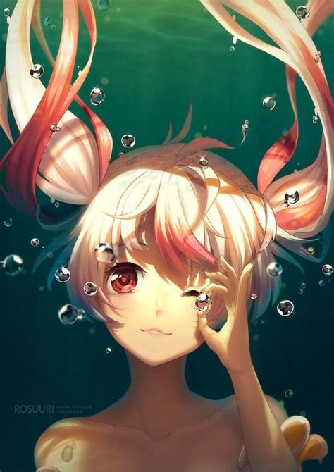 Beautiful Anime Illustrations by Rosuuri | Illustration . Art | Pinterest | Beautiful, Swim and ...