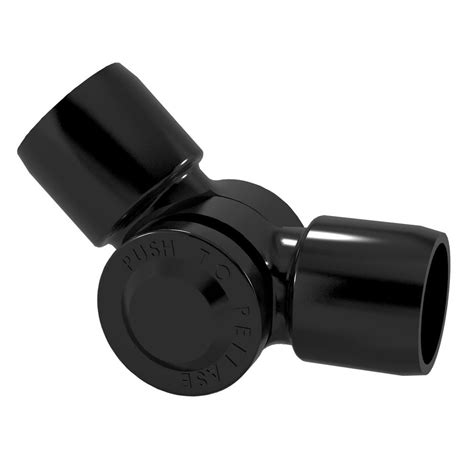 2 - Black - PVC Fittings - Fittings - The Home Depot