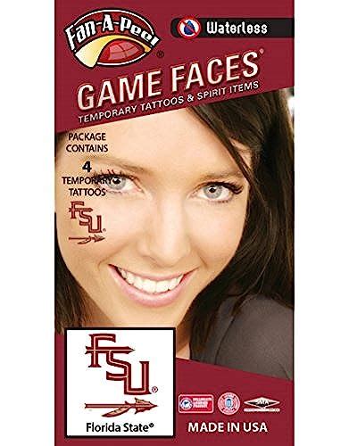 Florida State (FSU) Seminoles – Waterless Peel & Stick Temporary Spirit ...