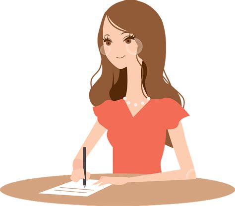 Essay Clipart Student Writing Woman Writing Clipart Transparent | Images and Photos finder