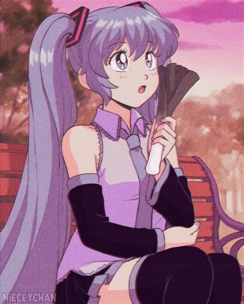 10 days left!! Here's my attempt at drawing Miku in a retro/90s anime art style 💚 #countdownmiku ...