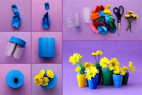 Creative and Colorful Balloon Bud Vases | Diy and crafts sewing, Crafts, Diy home crafts