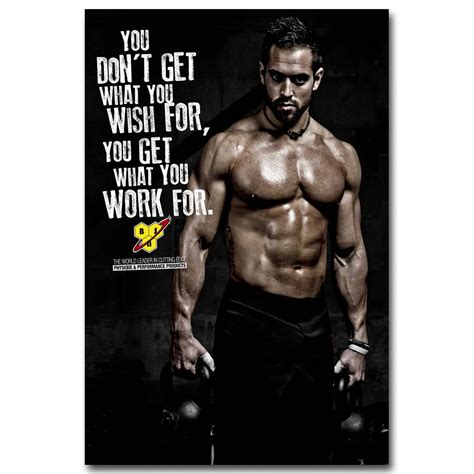 Bodybuilding Motivational Quote Art Silk Poster Print 13x20 24x36 inch Fitness Exercise Picture ...