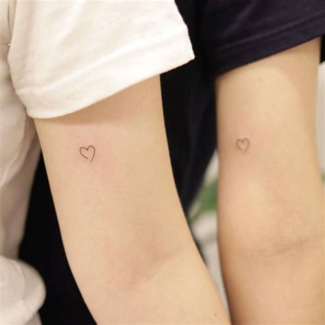 Best Friend Heart Tattoos