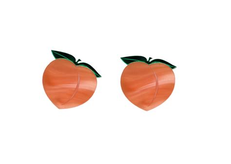 We hope you're "peachy keen" to wear these fuzzy fruits or booty emojis or impeachment symbols ...