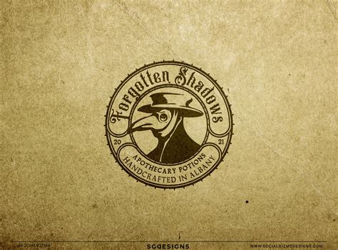 Apothecary Logo Vintage Logo Design Steampunk Logo Plague - Etsy UK