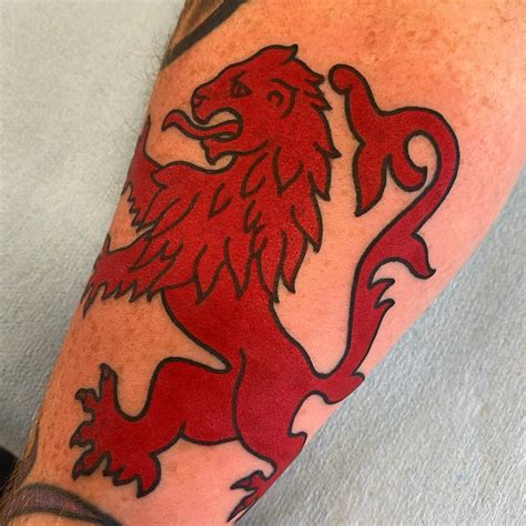 Scottish Lion Tattoo