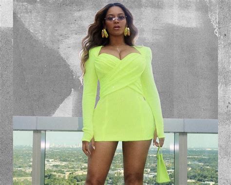 Beyoncé Hit Us With Two News Looks Including a Custom Neon Balmain Dress + Custom TLZ L’Femme ...