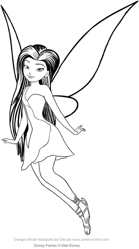 Disney Fairy Silvermist Coloring Pages at GetDrawings | Free download