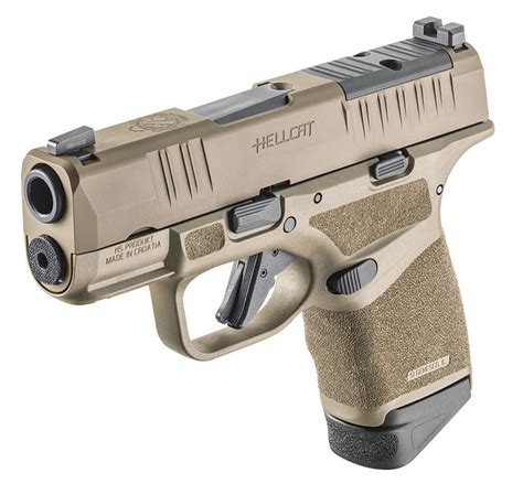 Springfield Armory Hellcat OSP 9mm Pistol, Desert FDE with Night Sights (HC9319FOSP) - City Arsenal