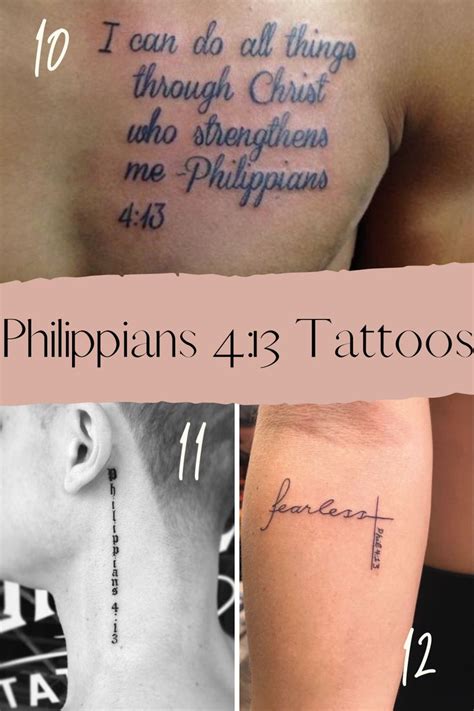 Philippians 4 13 Tattoo Ideas - Printable Calendars AT A GLANCE