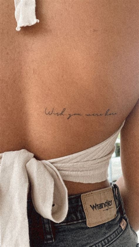 wish you were here | Tatuajes estilistas, Tatuajes motivadores ...