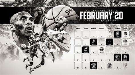 Schedule Wallpaper for the Los Angeles Lakers Regular Season 2019-20. Game times are CET. Made ...