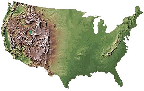 3d Elevation Map Of Usa