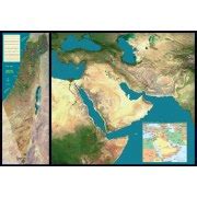Buy Map of Israel & Middle East from Space - Free Gift | Israel-Catalog.com