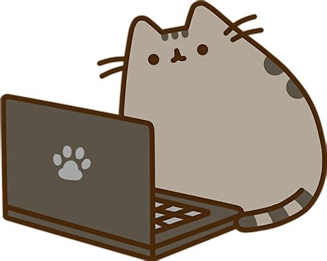 it sure loves its laptop | Pusheen cat, Pusheen, Cat download