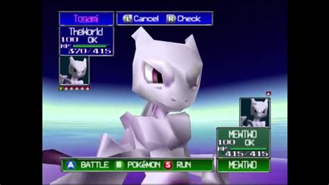 Pokemon Stadium 1 Final Boss Mewtwo R-2 - YouTube