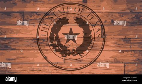 Texas State Seal Brand Stock Vector Image & Art - Alamy