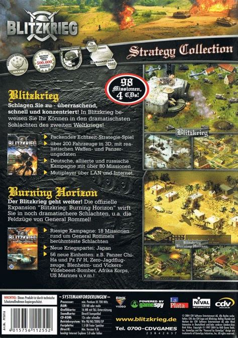 Blitzkrieg: Strategy Collection (2004) Windows box cover art - MobyGames