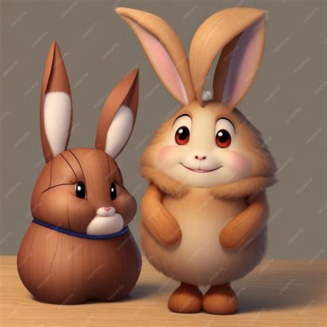 Premium AI Image | rabbit cartoon bunny cartoon cartoon rabbit rabbit character character rabbit