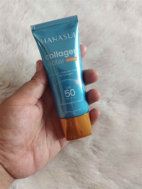 Review Hanasui Collagen Water Sunscreen SPF 50 PA++++