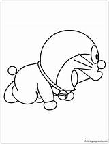 Baby Doraemon Crawling Coloring Page  Free Printable Pages sketch template