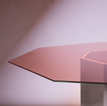 Sandra and Raimondo octagonal table with glass top, 2000s | intOndo