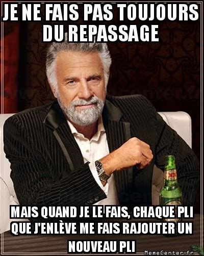 Je ne sais pas repasser - Memecenter