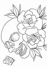 Skull Tattoo coloring Page  Download Print Or Color Online For Free sketch template