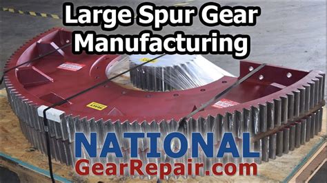 large spur gear manufacturing - YouTube