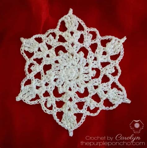 12 Beautiful & Free Snowflake Crochet Patterns