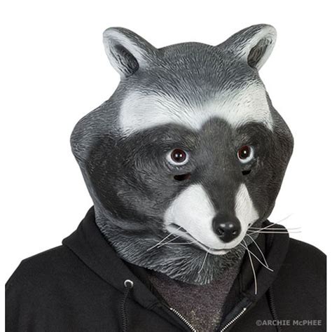 Raccoon Adult Latex Mask - Walmart.com - Walmart.com