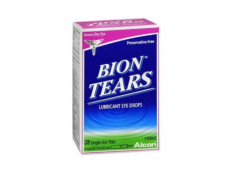 Bion Tears Lubricant Eye Drops Single Use Vials, 28 ct Ingredients and Reviews