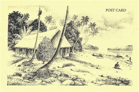 MY POSTCARD-PAGE: KIRIBATI ~Art by Tevita Pola'apau