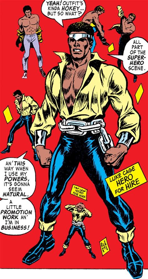 Luke Cage - Hero for Hire - Marvel Comics - 1970s profile | Luke cage ...