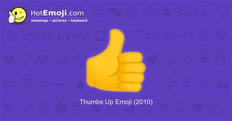 👍 Thumbs Up Emoji Meaning with Pictures: from A to Z