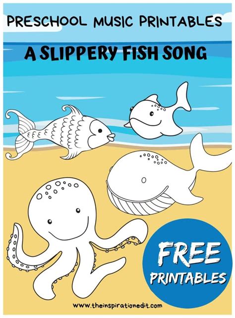 Slippery Fish Song and Fish Printables | Slippery fish song, Slippery fish, Fish printables