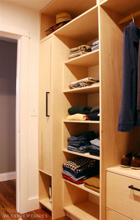 Built In DIY Custom Closet Cabinets