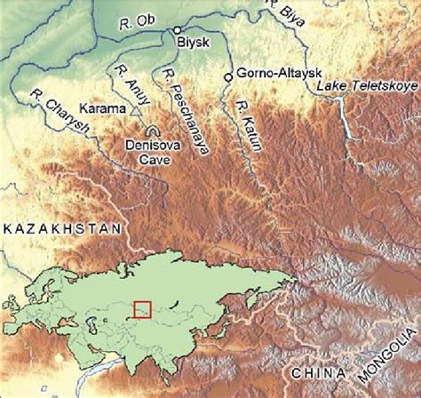 Location of Denisova Cave. | Download Scientific Diagram