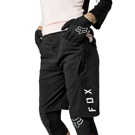 Fox Womens Ranger Shorts 2021 - Black | Ivanhoe Cycles