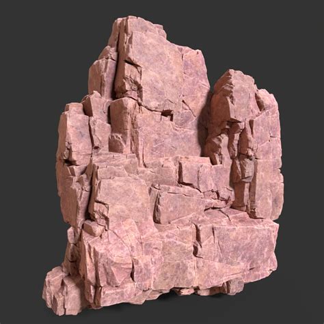 Low poly Desert Modular Rock 230426 - FlippedNormals