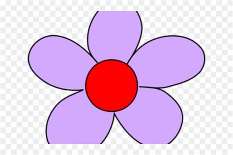 Purple Flower Clipart Magenta Flower - Light Purple Flowers Clip Art ...