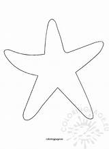 Printable Starfish Coloring Page sketch template