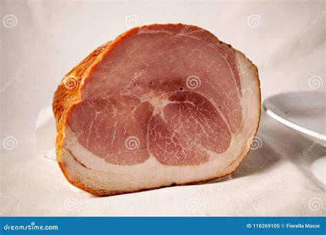 Italian cooked ham. stock image. Image of preserved - 118269105