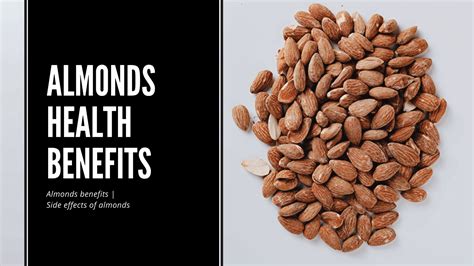 Almonds benefits | Side effects of almonds - Garden infograph