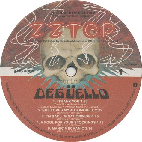 ZZ Top ‎– Deguello - VG+ – Vinyl Pursuit Inc