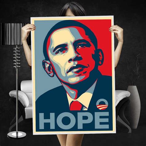 Barack Obama Hope Poster - WEHUSTLE | MENSWEAR, WOMENSWEAR, HATS, MIXTAPES & MORE