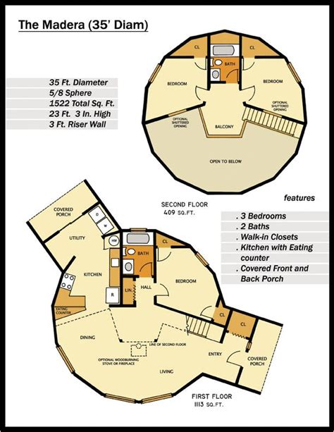 Geodesic Dome Home Floor Plans | plougonver.com